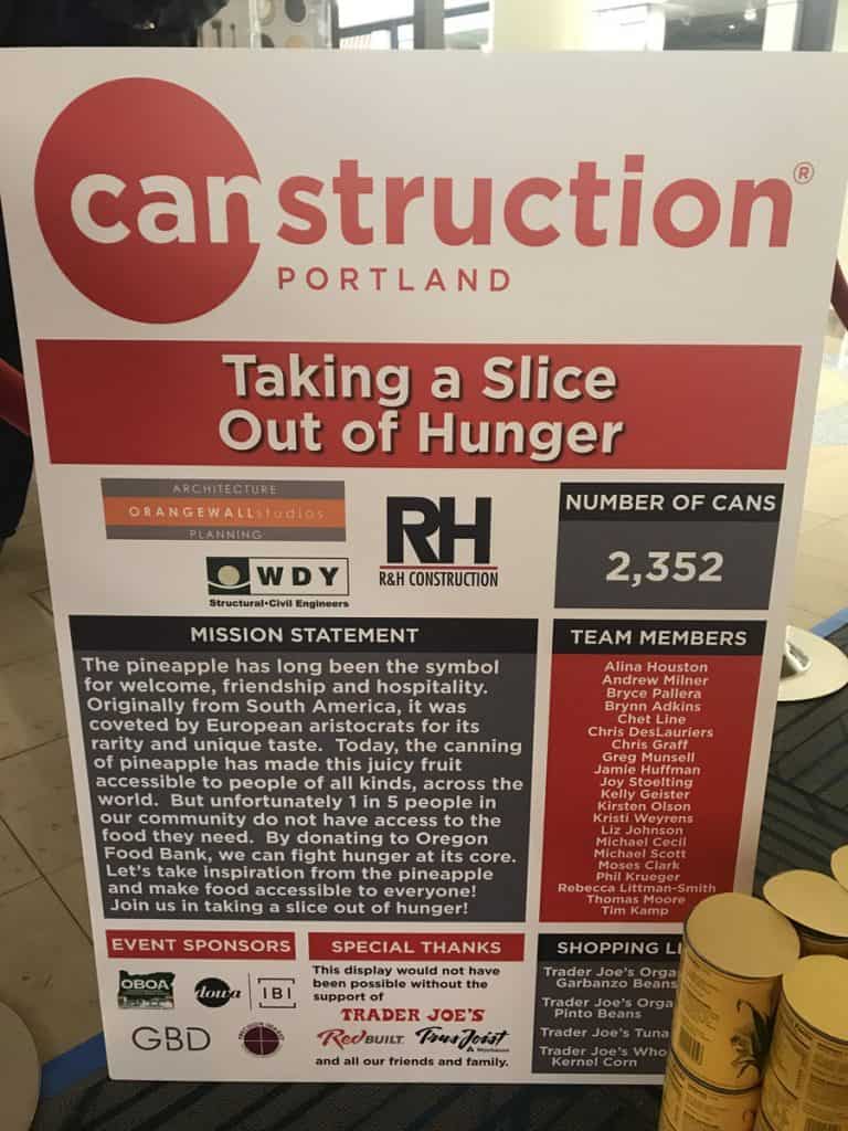 Canstruction Food Drive 2017